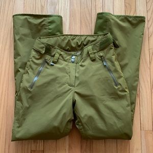 Helly Hansen Green Ski Pants, S/P Regular Normal